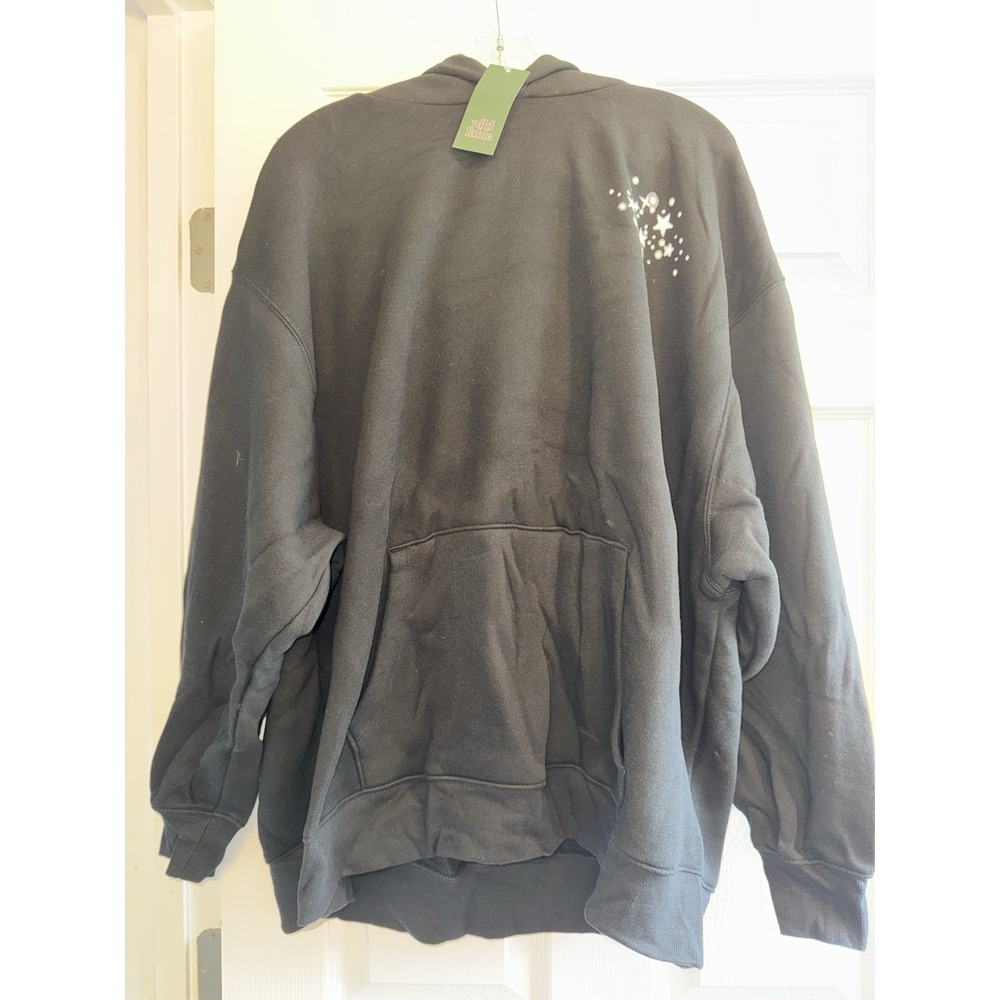 Wild Fable Women's XXL Oversized Perfect Hoodie Sweatshirt Black Disco Ball NWT
